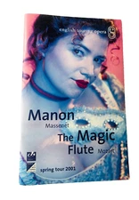 Theatre Programme Manon The Magic Flute Vintage 2001 English Touring Opera ra