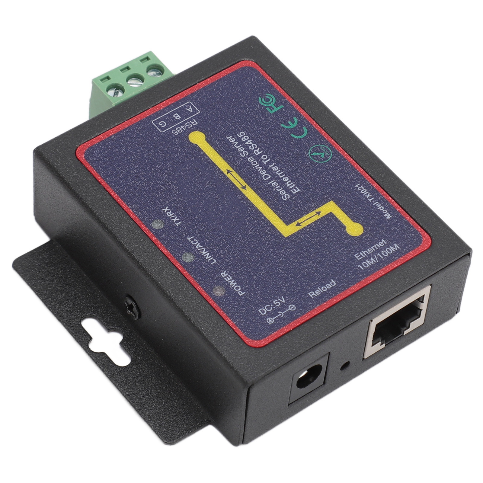 TXI021 RJ45 To RS485 Serial Network Adapter Industrial Grade TCP RTU