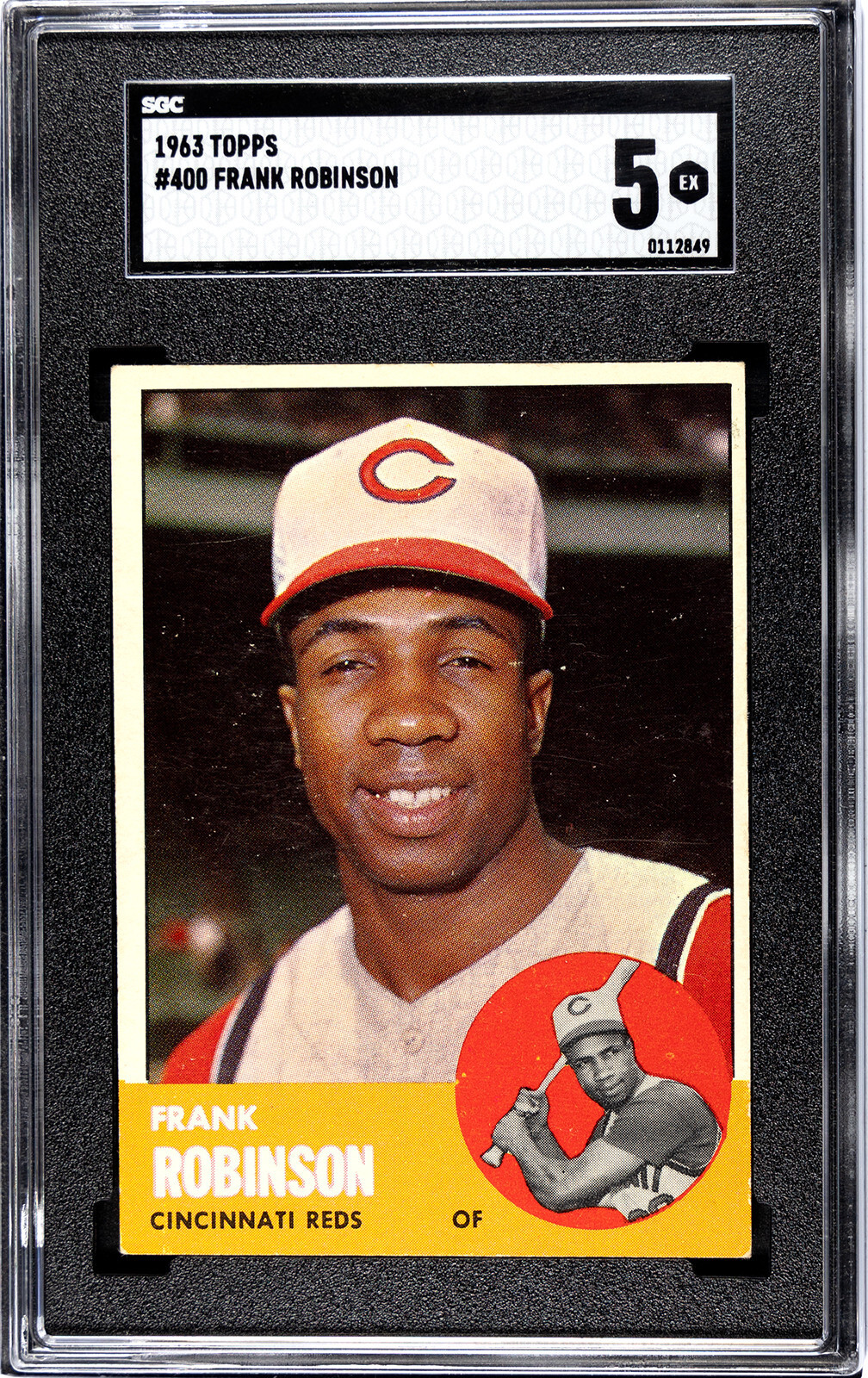 1963 Topps Baseball #400 Frank Robinson - Cincinnati Reds SGC Graded 5 EX HOF