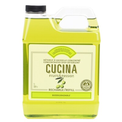 Fruits & Passion Concentrated Coriander and Olive Dish Detergent refill 33.8oz