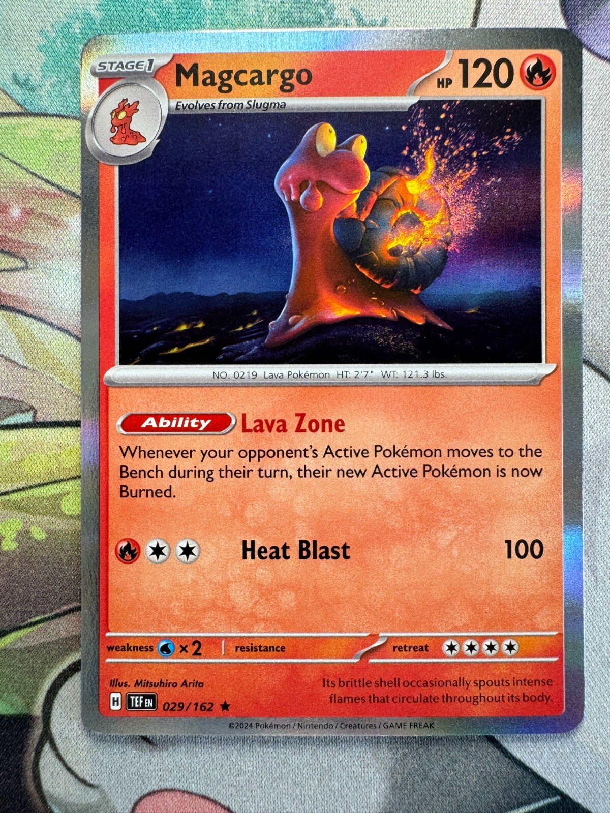 Magcargo Holo English Pokemon TCG BKCE247