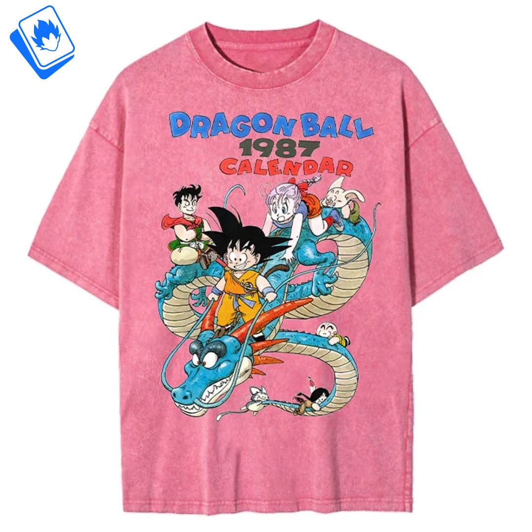 Dragon Ball 1987 Calendar Dragonball Men's Short Sleeve