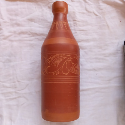 Clay Water Bottle Handmade Self Cooling Eco Friendly Natural Sri Lanka