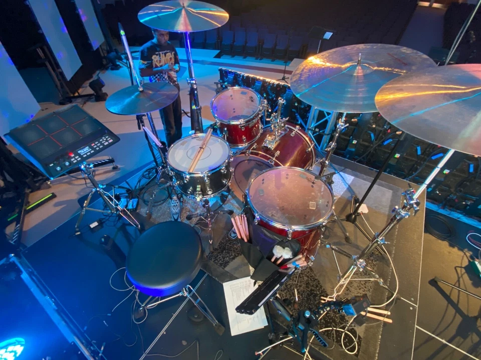 Tambor redoblante DW Performance Series Maple 8x14. Acabado brillante de peltre Foto 3 de 3