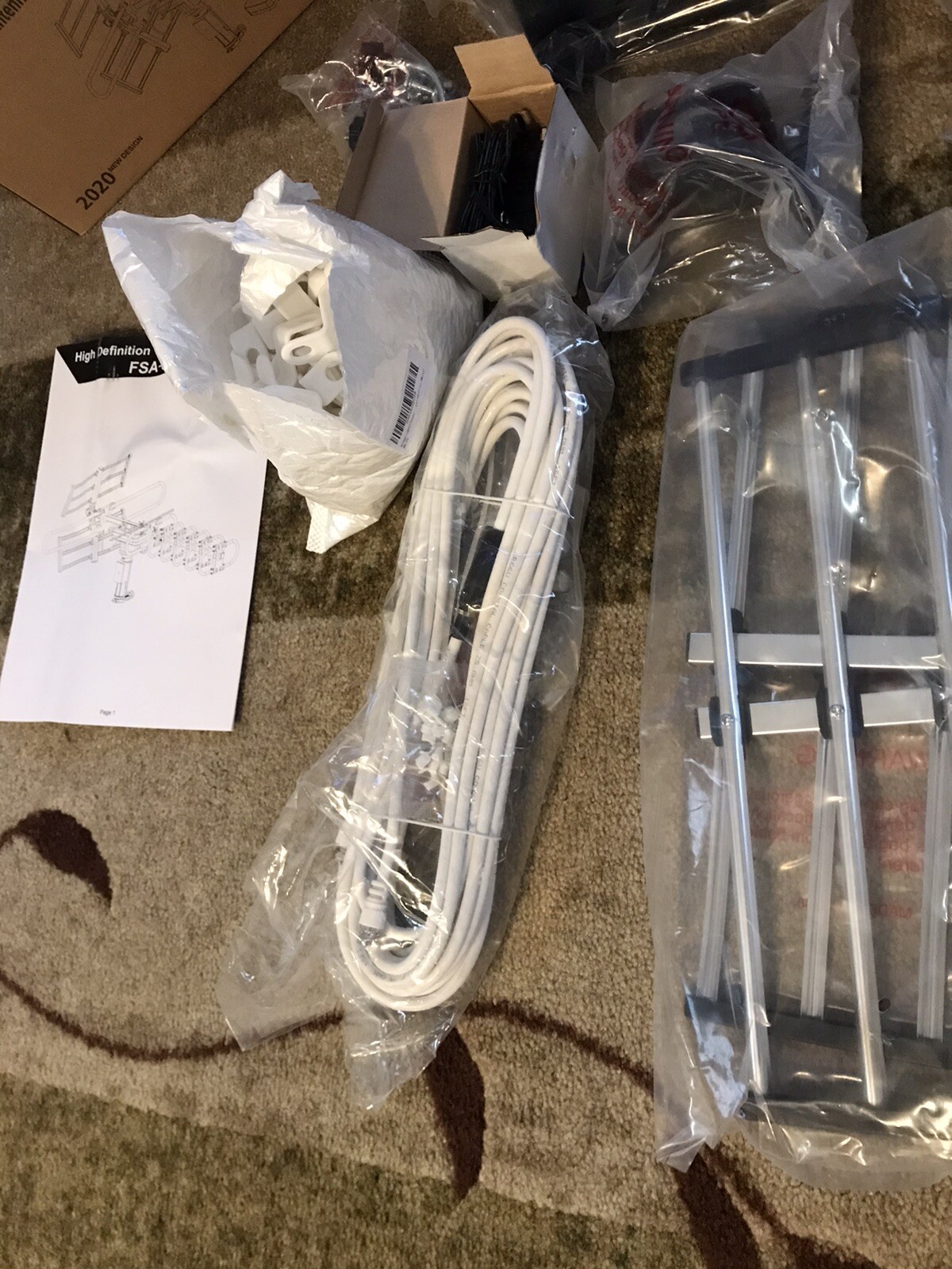 Fivestar Outdoor HD TV Antenna 2020 Strongest 200 Miles Range Motorized