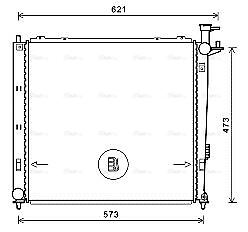 KAA2272 AVA Radiator FIT KIA SORENTO (2010) 2.2 CRDI