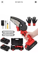 OICGOO Mini Chainsaw 4-Inch Handheld Mini Chainsaw Cordless Power Electric-Ch...