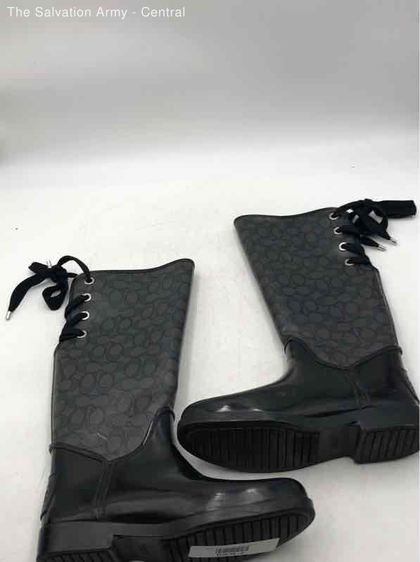 coach tristee rain boots size 10