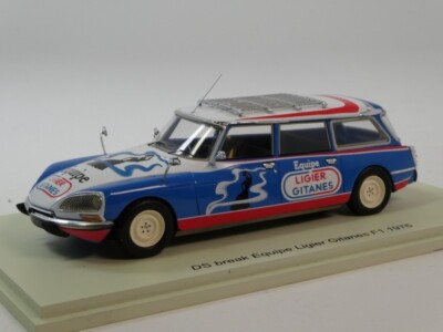 Spark Citroen DS Break Assistance Equipe Ligier Gitanes F1 1976 1/43 S5545