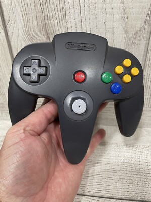Nintendo N64 OEM Black Grey Controller NUS-005 Official