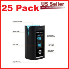 25 Oximeter Pulse Fingertip SpO2 Heart Rate Blood Oxygen Saturation Monitor APP