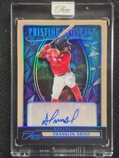 2025 PANINI THREE AND TWO PRISTINE PROSPECT FRANKLIN ARIAS 1/1 ROOKIE AUTO 