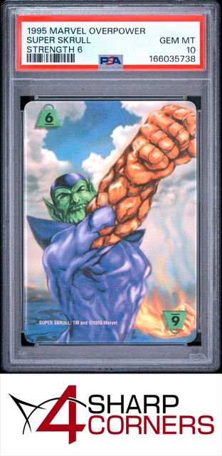 1995 Marvel Overpower Super Skrull Strength 6 PSA 10