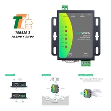 Dual Ports Serial Server: RS232 & RS485 to Ethernet Converter, Modbus-Compatible