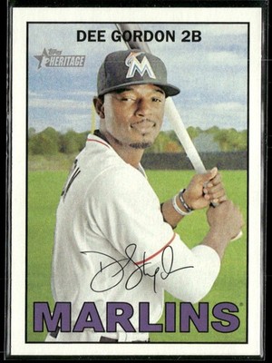 2016 Topps Heritage #254 Dee Gordon 2E