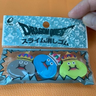 Square Enix Dragon Quest King Slime Eraser Set 3 unbenutzt Sammlerstück