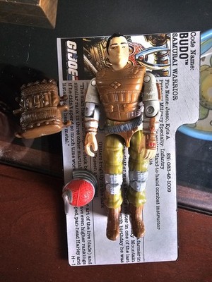 Budo Samurai Warrior 1988 GI Joe Figure & File Card Vintage Hasbro G.I. Joe