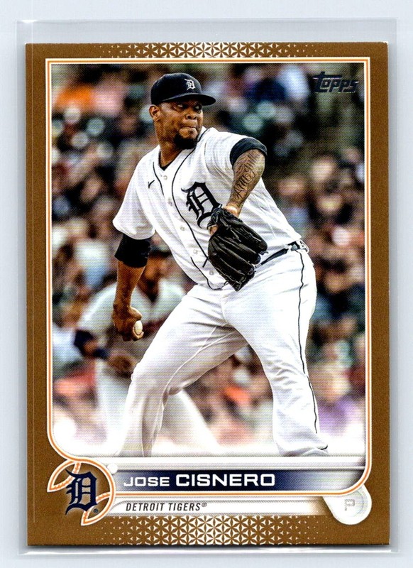 2022 Topps Update Jose Cisnero #US31 Gold /2022 Detroit Tigers