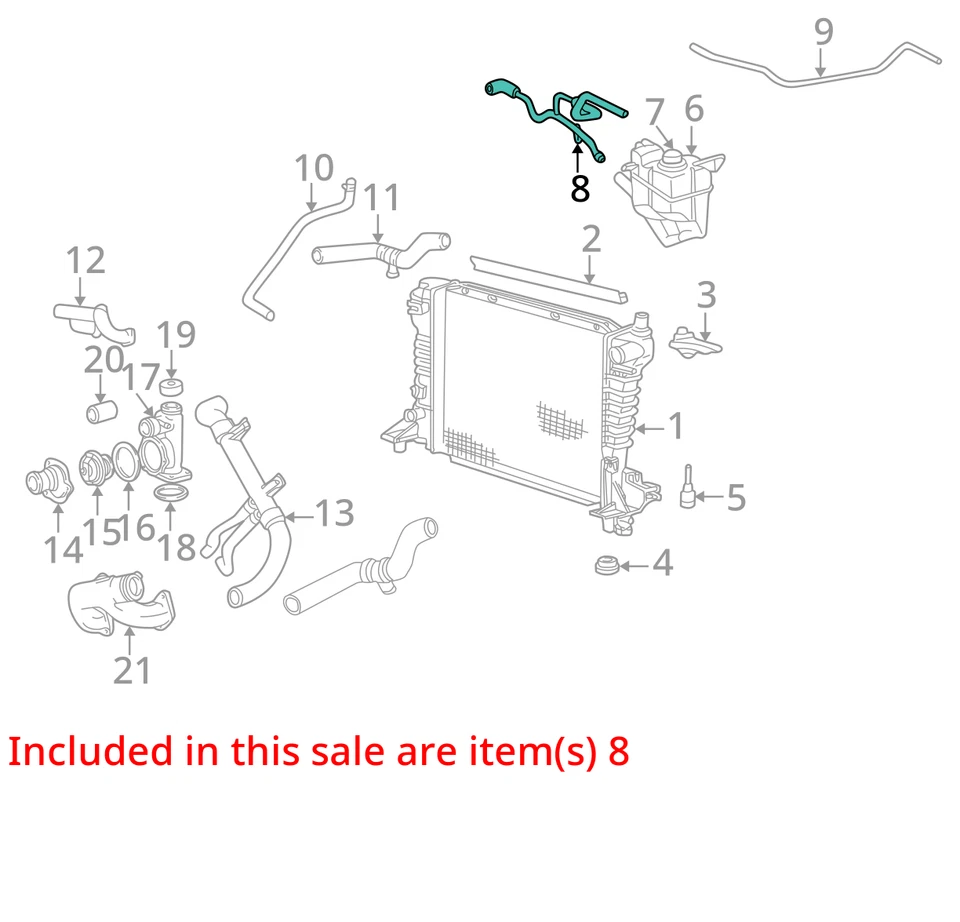 ADEQUADO PARA 2003-2006 LINCOLN FORD LS MANGUEIRA THUNDERBIRD ASM 3W4Z8C289AA - NOVO FABRICANTE DE EQUIPAMENTO ORIGINAL - Imagem 2 de 3