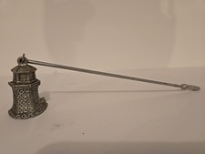 Lighthouse Candle Snuffer Scents & Accents 9" Pewter Nautical Made in USA