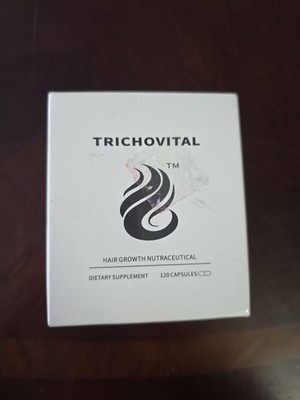 New Trichovital Hair Growth Supplement, 120 Capsules. EXP: 8/15/2026 Free Ship