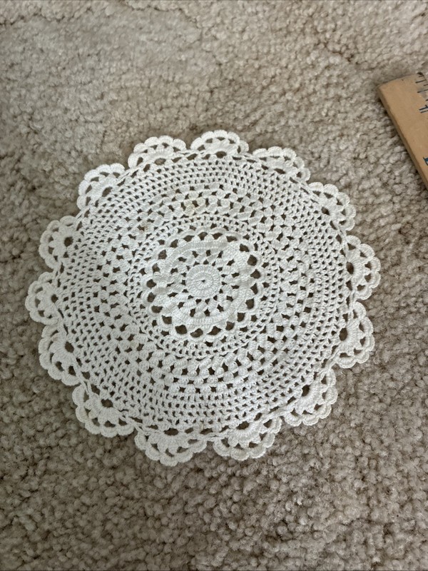 Off-White Crocheted Doily