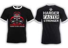 Hardstyle Ringer T Shirt  RTC  Gabba Hardcore Techno Rotterdam Terror Corps