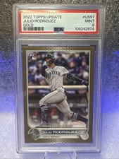 2022 Topps Upd- Rookie Debut Julio Rodriguez #US97 Gold /2022 (RC) PSA 9