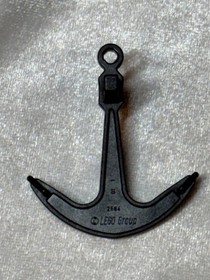 Lego 2564 Ship Boat Anchor Black 1 Top Hole Pirate 6280 6285 7075 6274 6286 4768