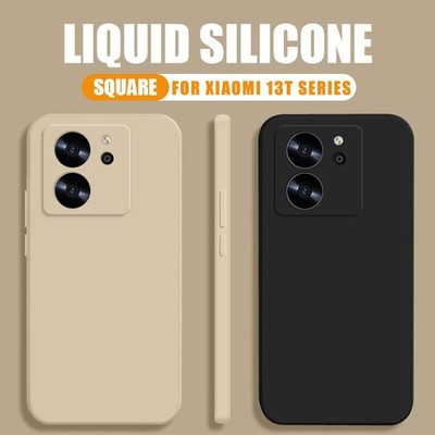 Phone Case For Xiaomi 13T 14T 11T Pro Redmi Note 12 11 Pro Liquid Silicone Cover