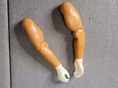 Vintage Mego Original Type 2  Arms with White hands - Pair