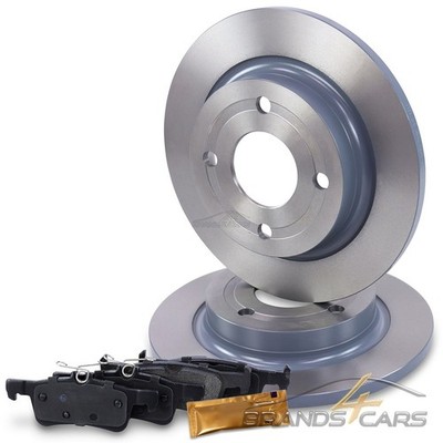 ATEC BREMSSCHEIBEN VOLL Ø253 + BREMSBELÄGE HINTEN FÜR FORD FIESTA ST AB BJ 2017