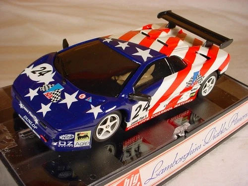 RARE Scalextric Lamborghini Diablo #24 Americana BIG SLOT elite #103 of 200 MB
