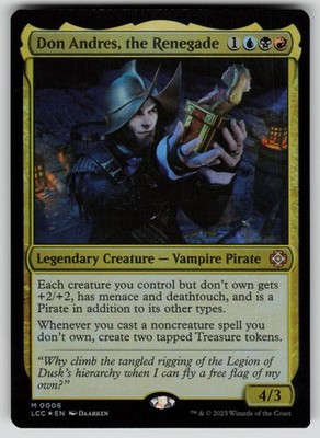 Don Andres, the Renegade Foil Commander: The Lost Caverns of Ixalan 6 MTG NM