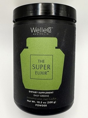 WelleCo Australia The Super Elixir Daily Greens Pineapple & Lime Flavor Exp 2/27