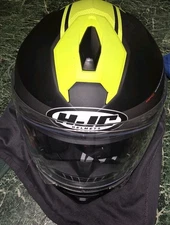HJC i90 Helmet - Black/Hi Viz, 2XL w/Sena HJC 10B Bluetooth Pinlock