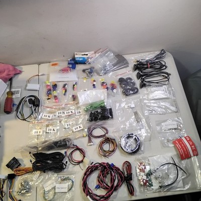 Bulk Fire Alarm Security Tech Lot EOL Resistors Antennae Glass Rods Cables More