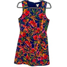 J. Crew Tropical Floral Sleeveless Dress - Multicolor Size 6