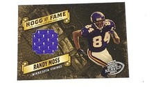 2003-PLAYOFF HOGG HEAVEN-RANDY MOSS HOGG OF FAME JERSEY SILVER/75-VIKINGS