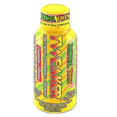 6x Tweaker Tropical Twist Energy Shot Pineapple Passion Fruit Drink New Lot 2oz