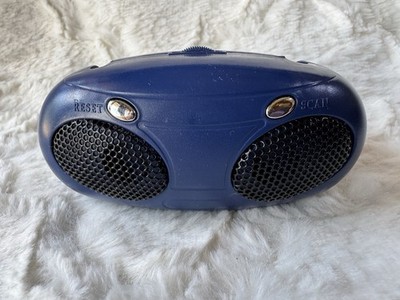E-circuit FM Radio Boom Box Mini Portable Pocket Radio Navy Blue New No Packing