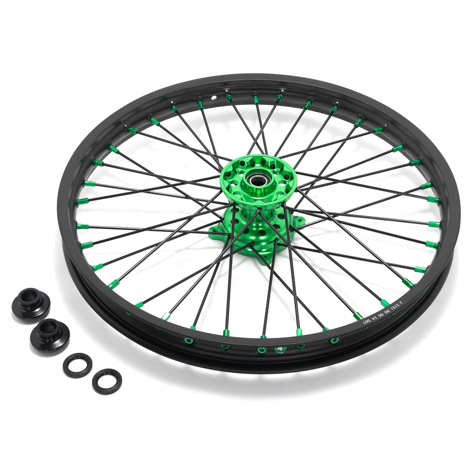 Juego de bujes de llanta CNC para Kawasaki 21"+19" KX250F KX450F 06-18 KX125 KX250 06-13 Foto 4 de 4