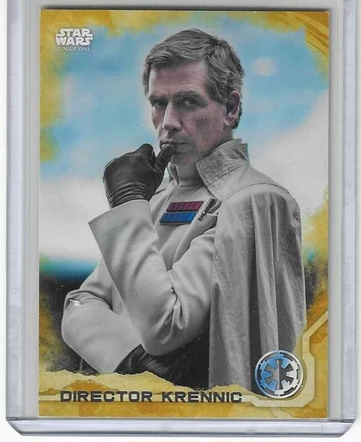 Director Krennic Topps Star Wars Rogue One Gold /50