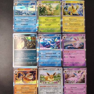Pokemon Eeveelutions Lot Holo Sammlung Cards Collection Set Bundle Lot