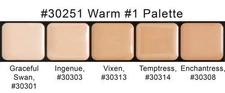 Graftobian HD Glamour Crème Foundations Palette, Warm #1