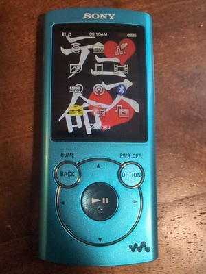 Sony Walkman NW-S764 8GB Digital MP3 Player Teal Blue New Battery