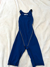 Arena Blue OpenBack Competitive One-Piece TechSuit Women s Size 24