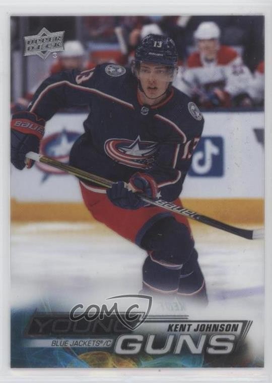 2022 Upper Deck Series 1 Young Guns Clear Cut Kent Johnson #209 Rookie RC 0sv9