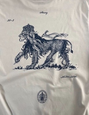 Stussy 30th Anniversary XXX Limited Jah Lion Tee Nexus VII L White
