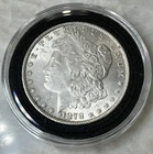 🔥 1878 7 TF Morgan Silver Dollar  AU